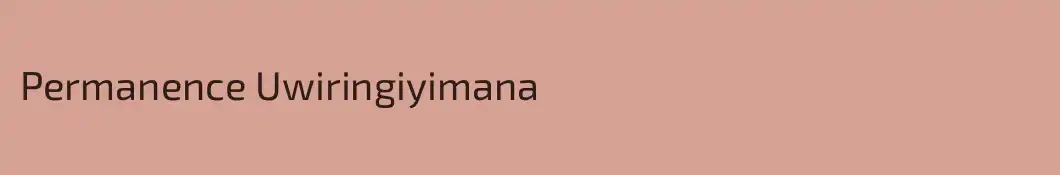 Permanence Uwiringiyimana